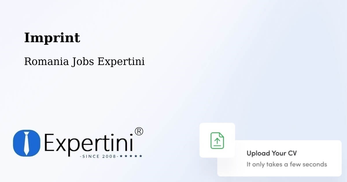 Imprint – Casimcea - Romania Jobs Expertini